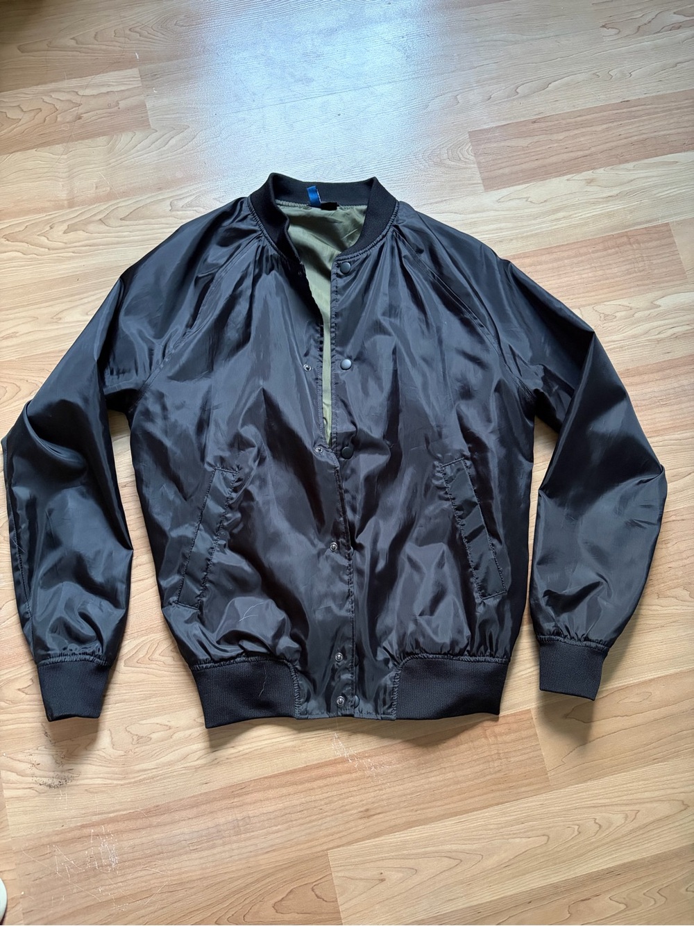 Women’s Black Bomber Jacket - Lightweight Casual Coat